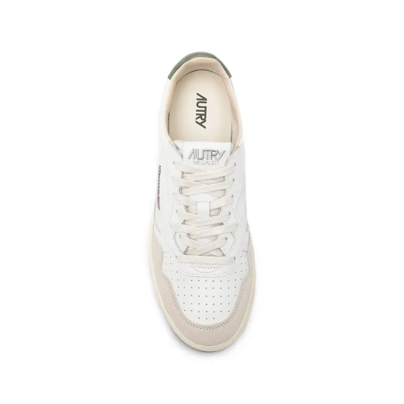Autry Medalist Suede-panel “White/Neutrals” (AULM LS17)