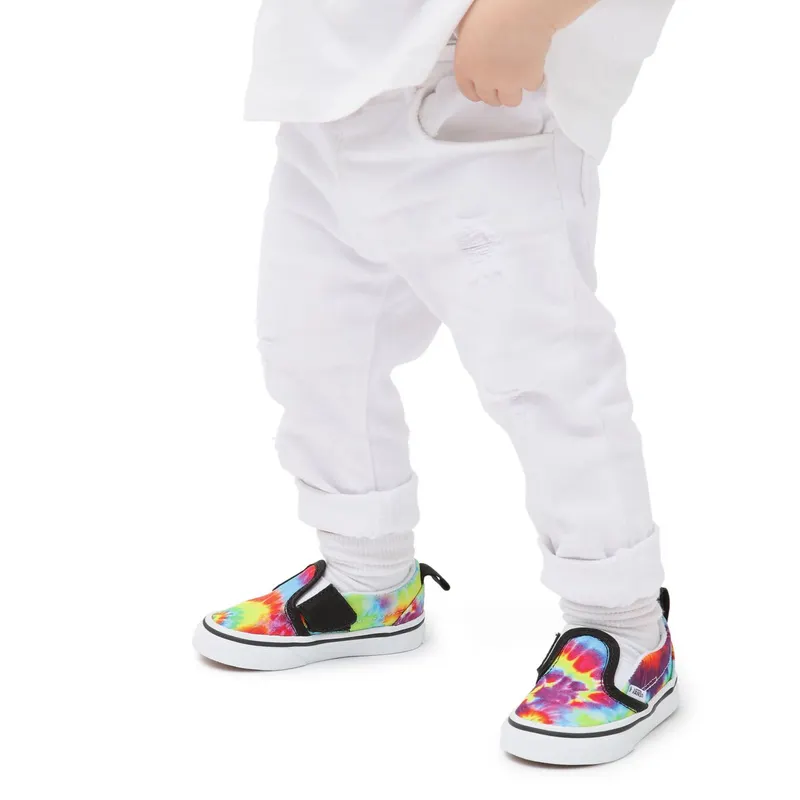VANS Spiral Tie Dye Slip-on Velcro Toddler Shoes Multicolour (VN000UBS99E)