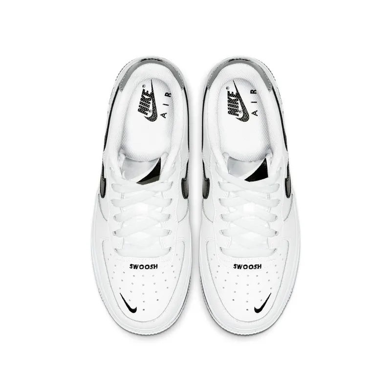 Nike Air Force 1 Low ’07 LV8 White Black Mini Swoosh (CT5531-100)
