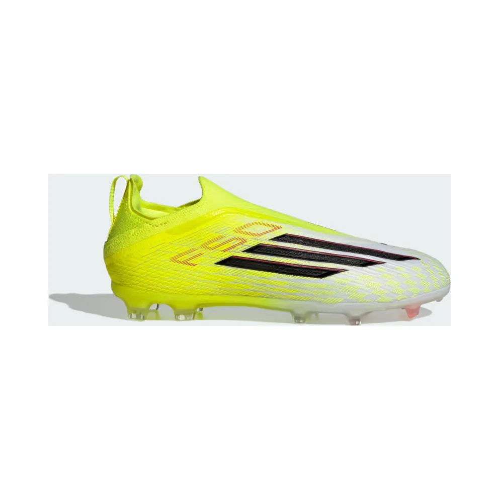 adidas F50 Elite Laceless Firm Ground Football Boots Kids “Team Solar Yellow 2 / Core Black / Lucid Red” (JR8961)