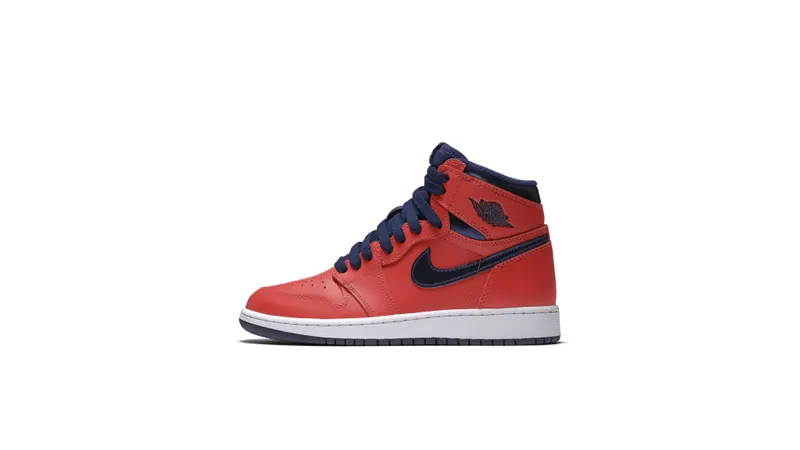 Jordan 1 Retro David Letterman (GS) Light Crimson/Midnight Navy-University Blue-White (575441-606)