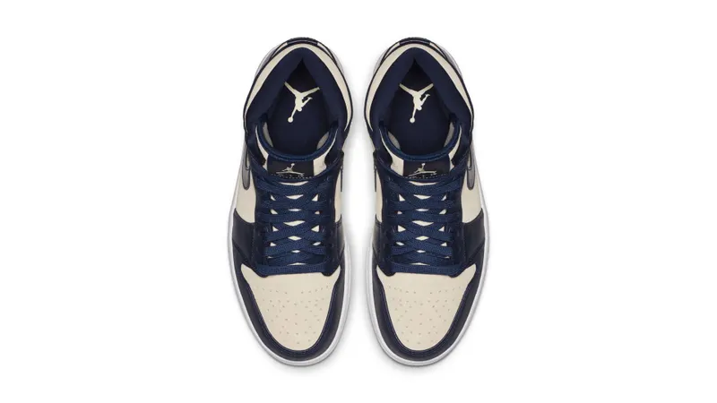 Jordan 1 Retro Premium Midnight Navy Light Cream (W) Midnight Navy/Light Cream-White (AQ9131-401)