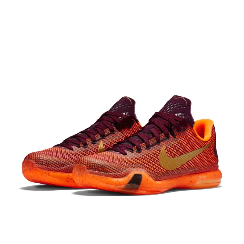 Nike Kobe 10 Silk Road Merlot/Metallic Gold-Villain Red-Total Orange (705317-676)