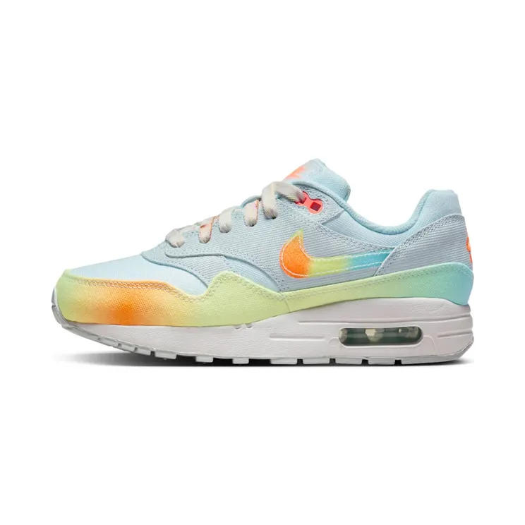 Nike Air Max 1 GS Playground Pack “Glacier Blue / White / Light Lemon Twist / Total Orange” (HF4788-474)