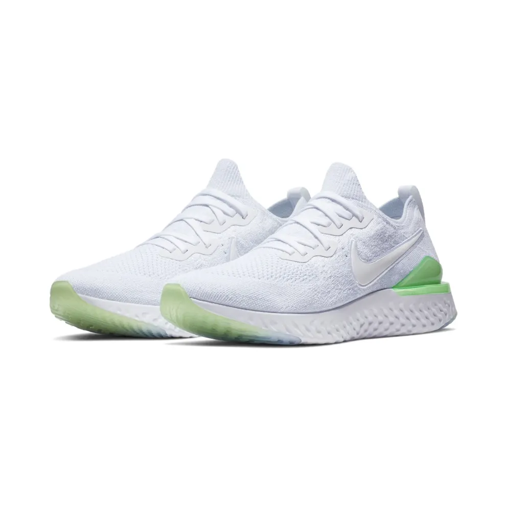 Nike Epic React Flyknit 2 8-bit White/White-Lime Blast (BQ8928-100)
