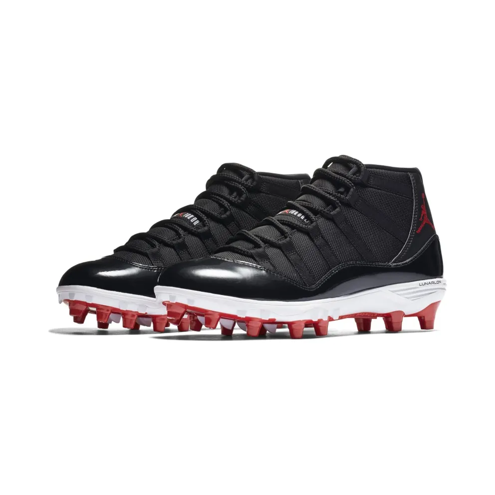 Jordan 11 Retro Cleat Bred Black/University Red-White (AO1561-010)