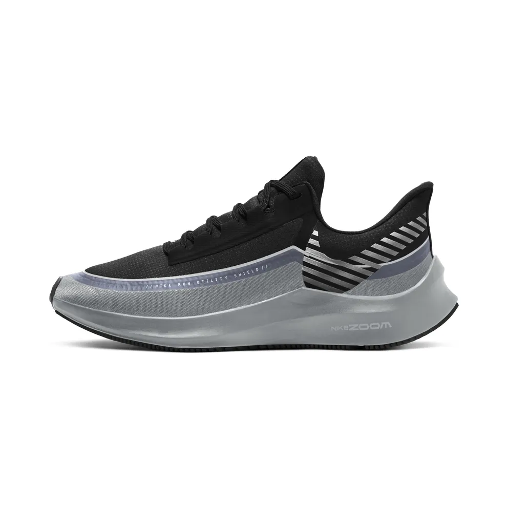 Nike Air Zoom Winflo 6 Shield “Black / Wolf Grey / Metallic Platinum / Reflect Silver” (BQ3191-001)
