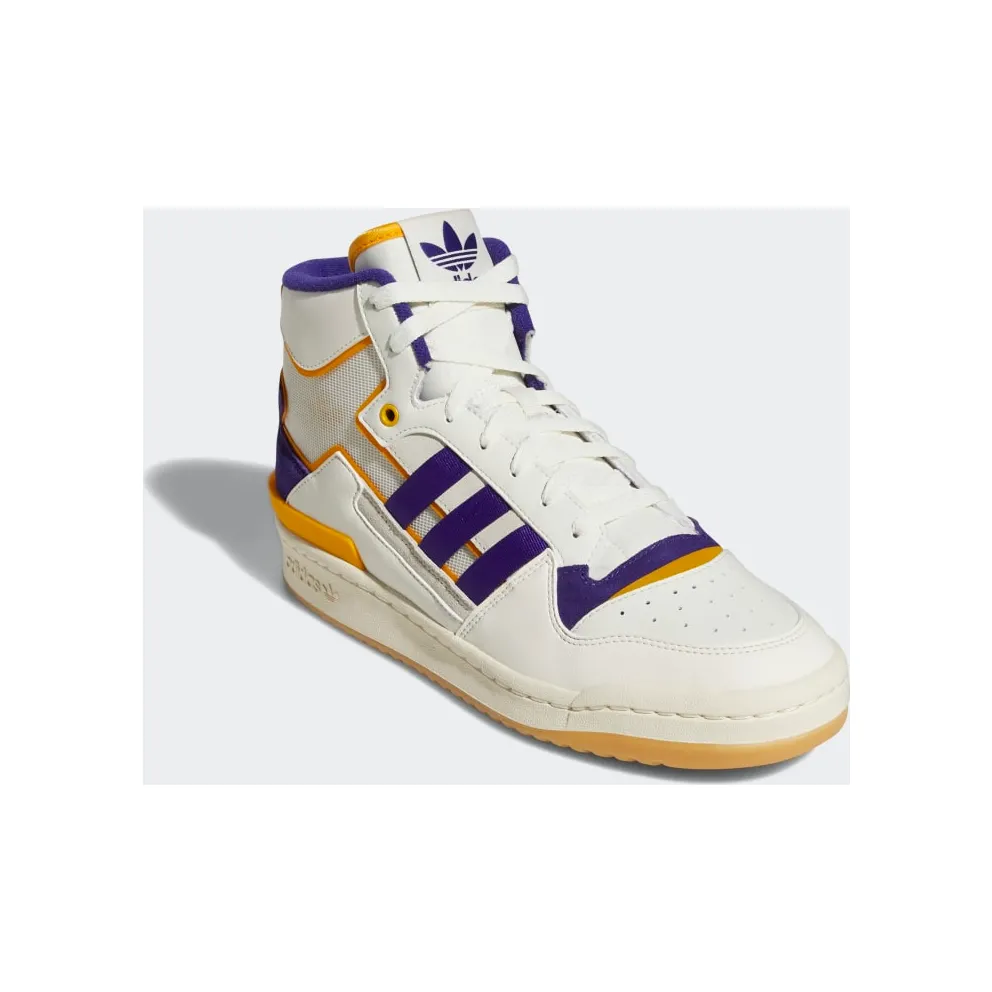 Adidas Forum Exhibit Mid Off White / Collegiate Purple / Collegiate Gold (GX4119)