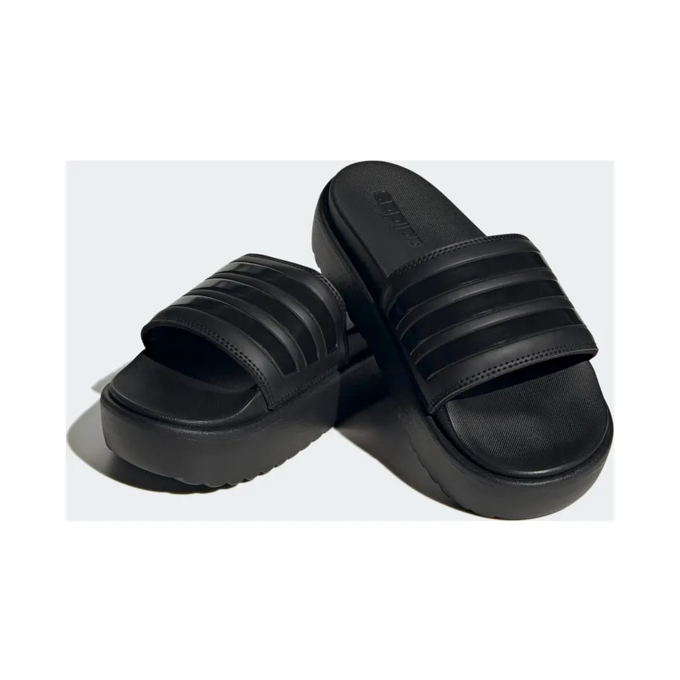 Adidas Adilette Platform Slides Core Black / Core Black / Core Black (HQ6179)