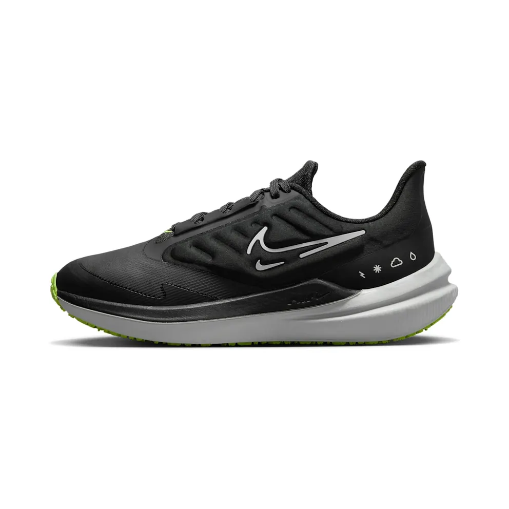 Nike Air Winflo 9 Shield wetterfester Straßenlaufschuh für Schwarz (DM1104-001)