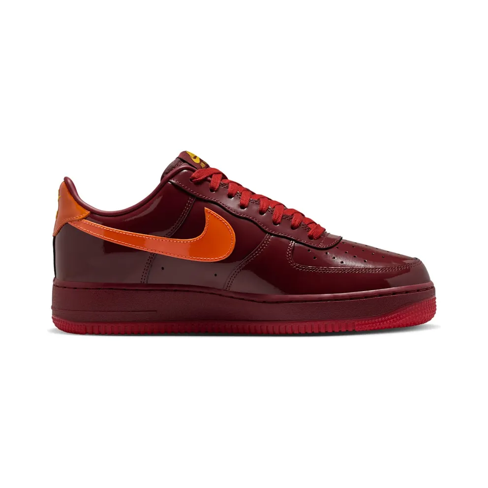 Nike Air Force 1 Low “Patent Leather Dark Team Red Safety Orange” (IO4489-601)