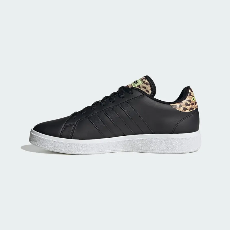 Adidas Grand Court Base 2.0 Core Black / Core Black / Pulse Lime (ID4446)