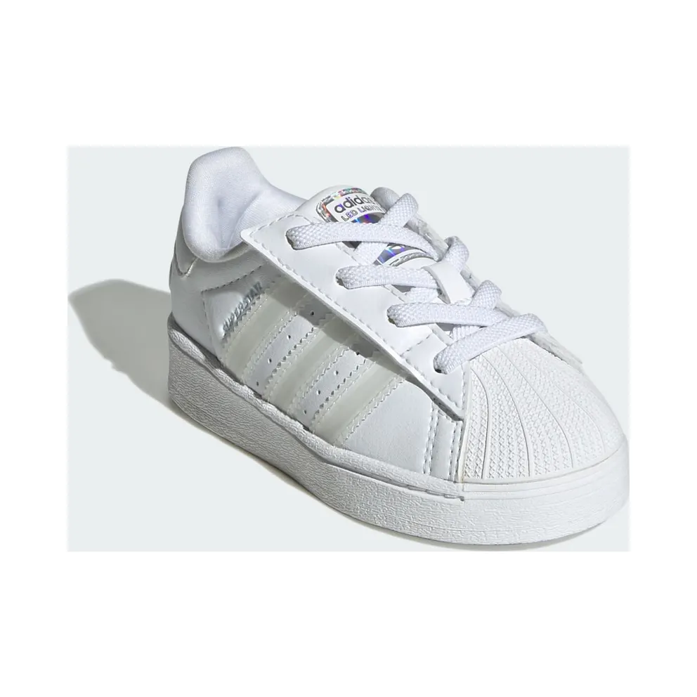 Adidas Superstar Led Lights Comfort Closure Elastic Lace Kids Cloud White / Cloud White / Cloud White (JQ6418)