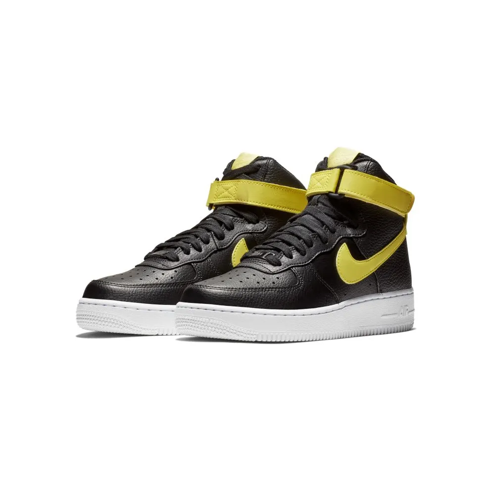 Nike Air Force 1 High Black Yellow Pulse (W) Black/White-Yellow Pulse (334031-014)