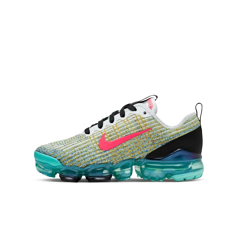 Nike Air VaporMax Flyknit 3 White Hyper Turquoise (GS) White/Hyper Turquoise/Black (BQ5238-104)