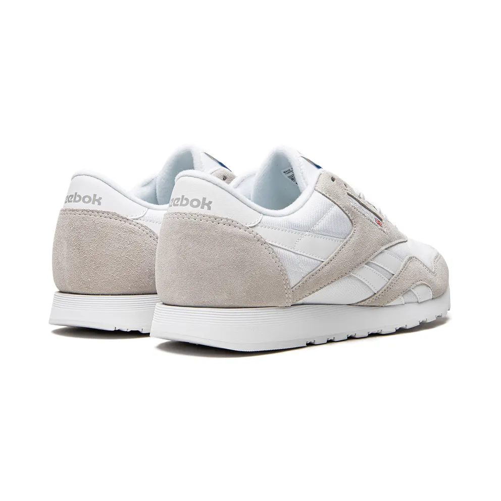 Reebok Classic Nylon Shoes White / White / Light Grey (FV1593)