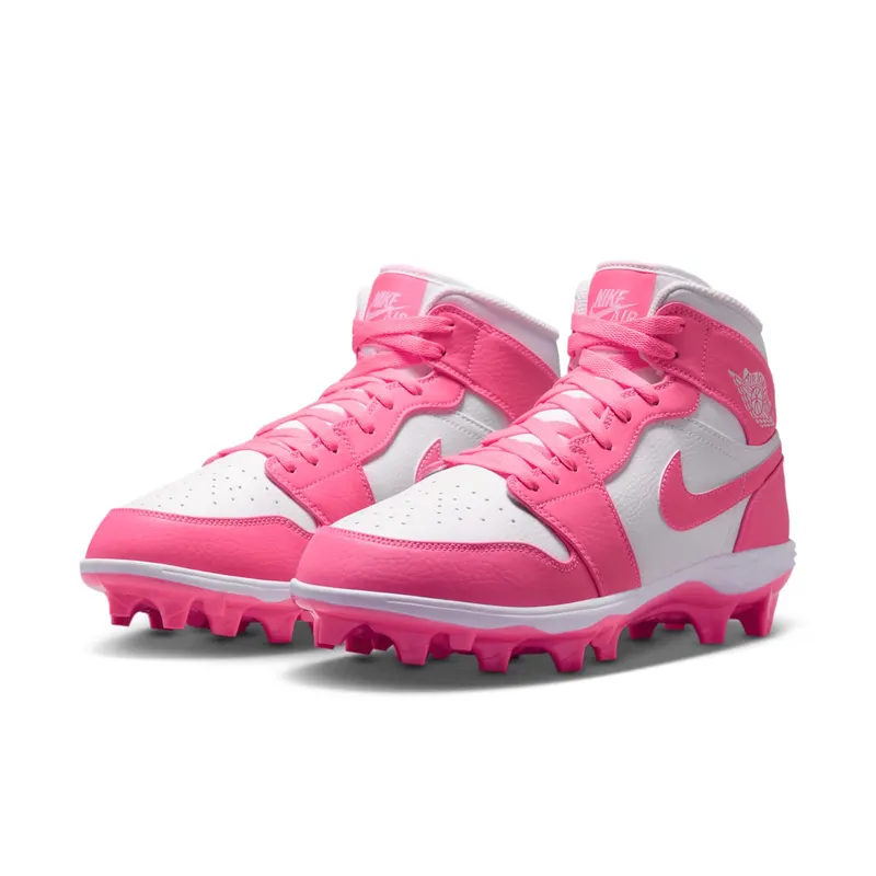 Jordan 1 Mid TD Cleat Digital Pink White (FJ6805-600)