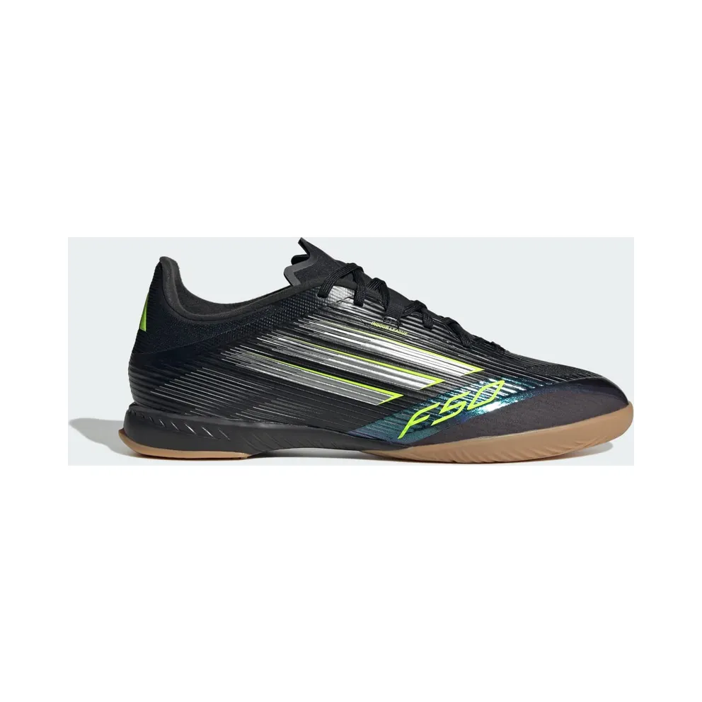 adidas F50 League Indoor Boots “Core Black / Iron Metallic / Lucid Lemon” (JH7720)