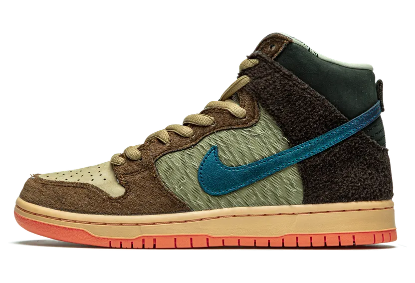 Nike Concepts x Dunk High Pro SB ‘Duck’ Rattan/Parachute Beige/Orange Chalk/Baroque Brown (DC6887-200)