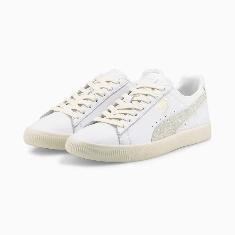 Puma Clyde Base Gold/White (390091-01)