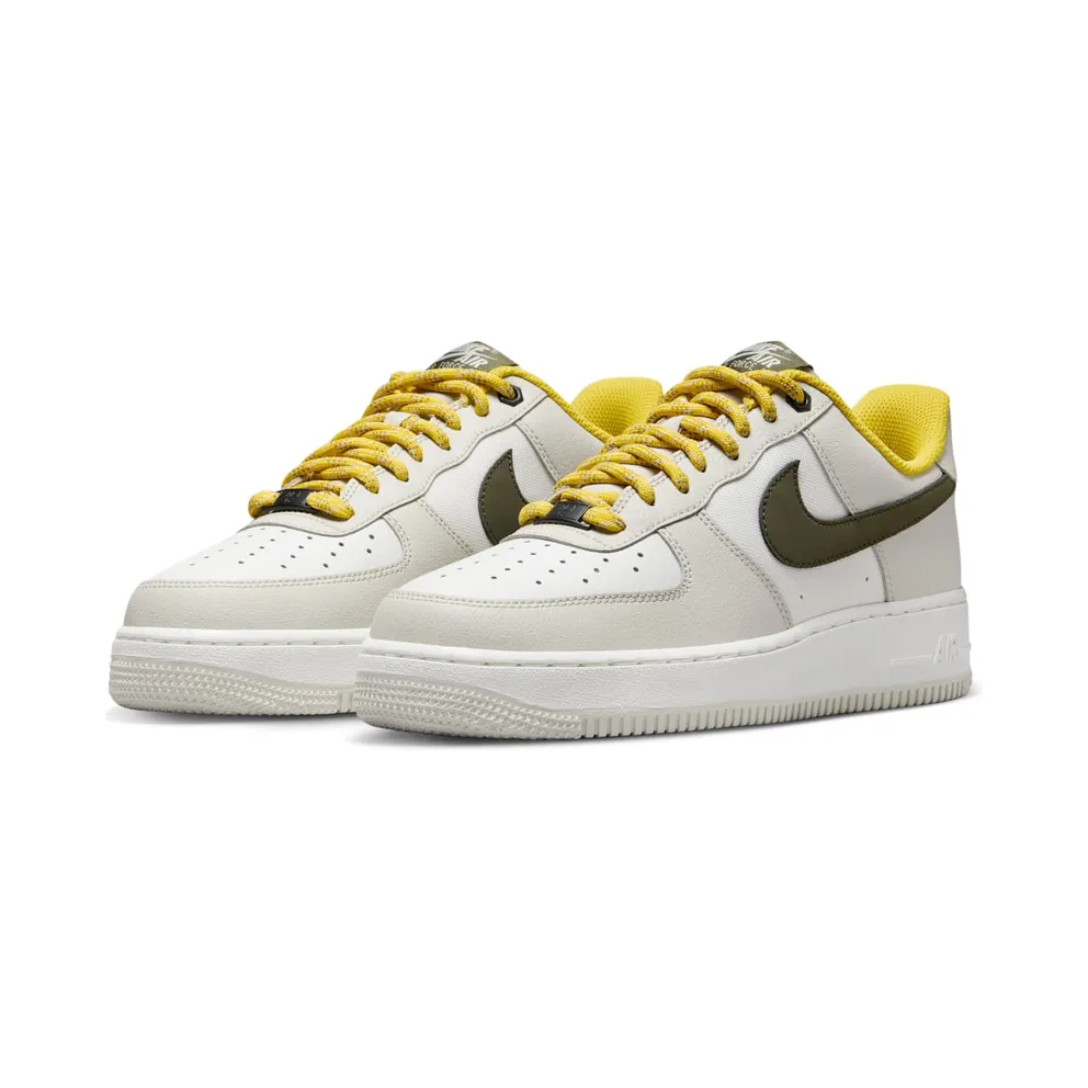 Nike Air Force 1 Low ’07 PRM Light Bone Cargo Khaki Vivid Sulfur (FV3628-031)