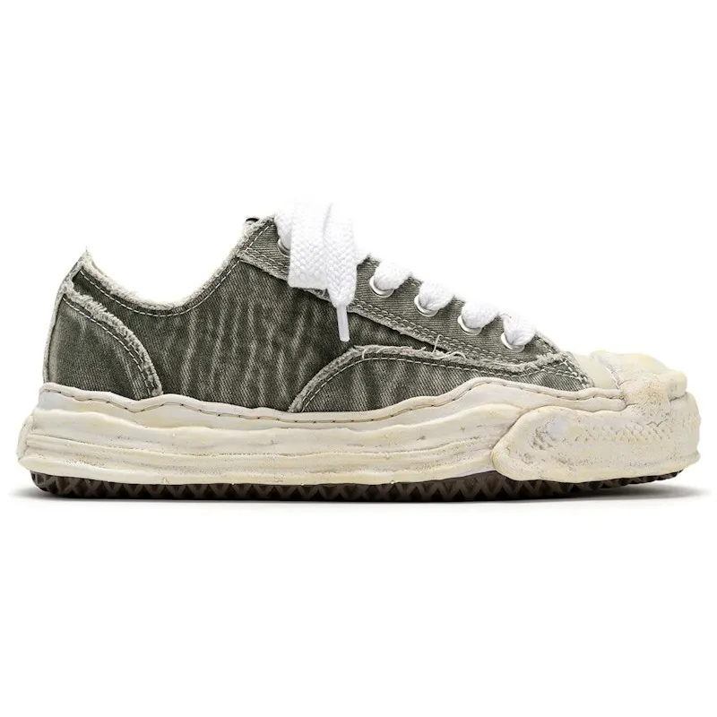 Maison Mihara Yasuhiro Hank OG Sole Bleach-Wash Denim Canvas Low Grey (A15FW731-GRY)