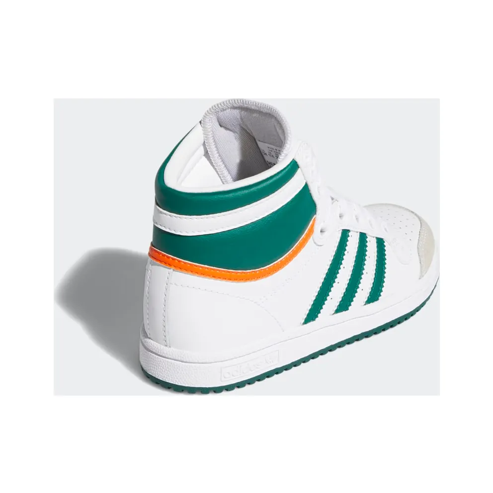 adidas Top Ten Hi Cloud White / Collegiate Green / Orange (EF2838)