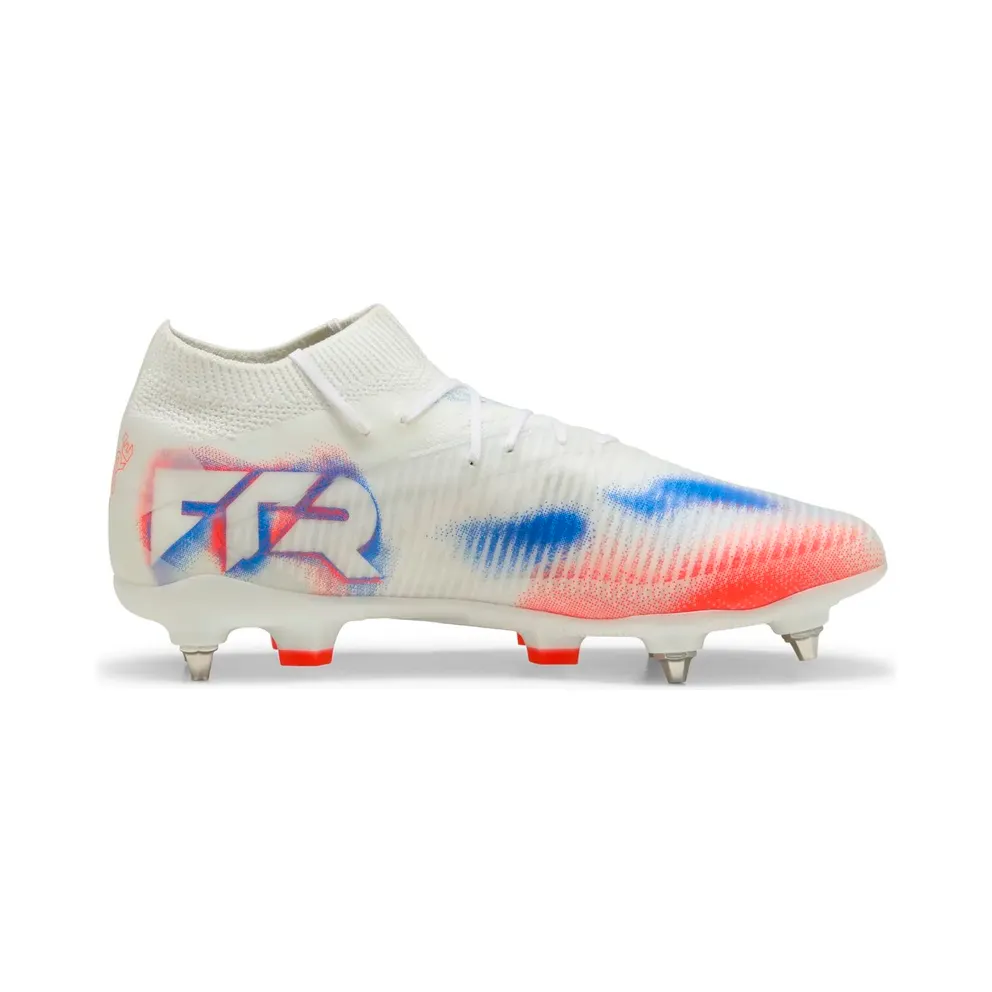 Puma Future 8 Pro MxSG Stollen-Football Boots 01 – PUMA white/PUMA black/glowing red 40 Men, White (108589)