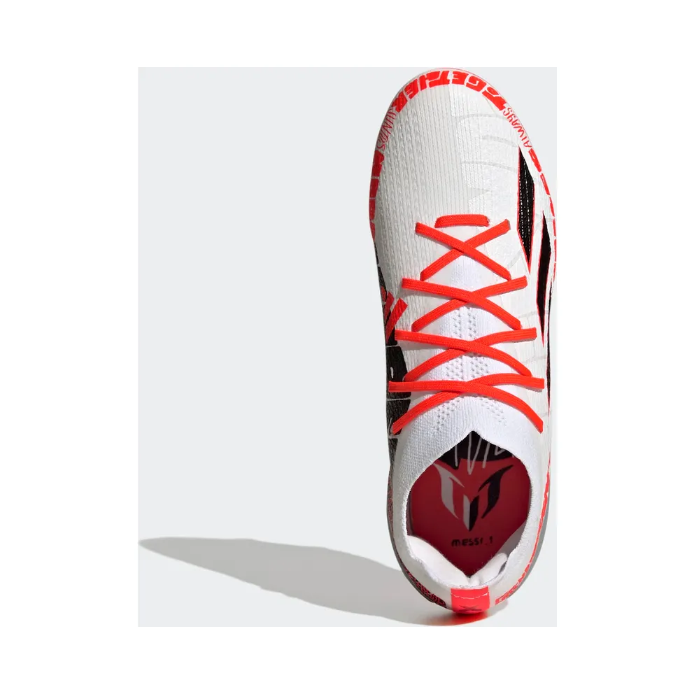adidas X Speedportal Messi.1 Firm Ground Football Boots Cloud White / Core Black / Solar Red (GW8389)