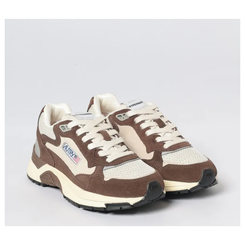 Autry Hyperway Mesh and Suede Sneakers Brown (HYLWSA03)
