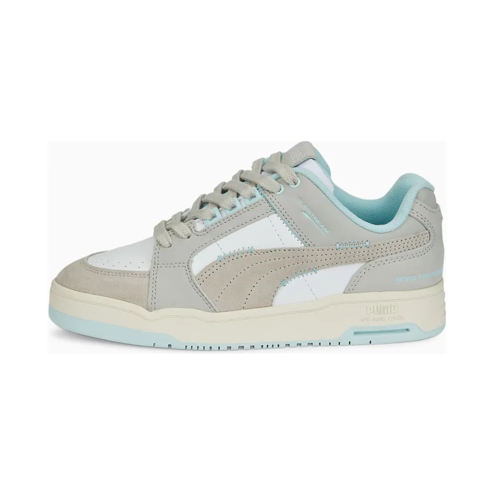 Puma Slipstream Lo Stitched Up WMNS Puma White / Marshmallow / Gray Violet / Light Aqua (386576-01)