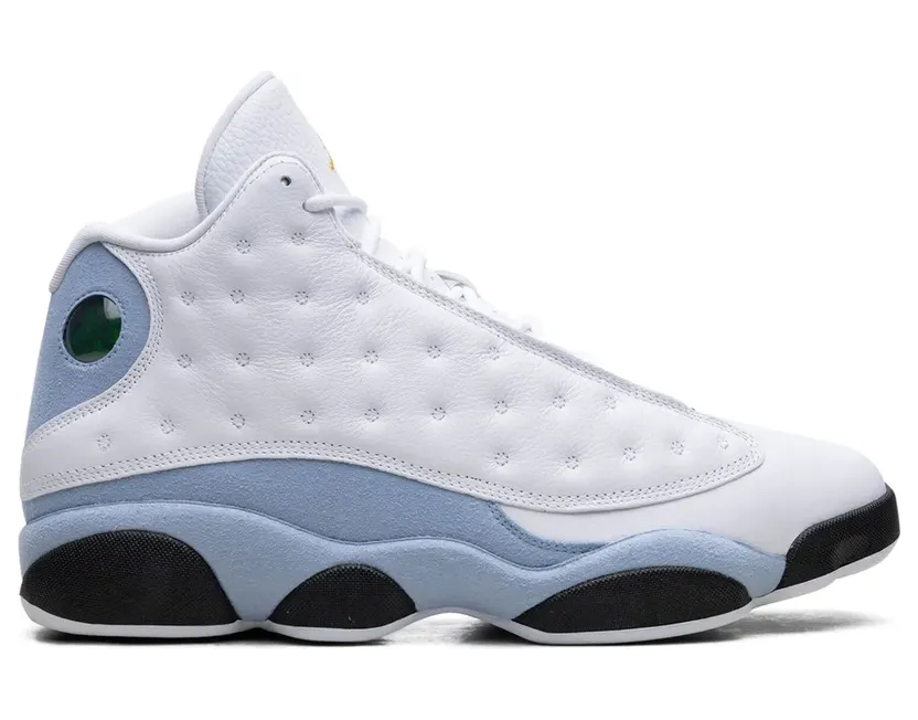 Air Jordan 13 Retro White/Blue Grey/Black/Yellow Ochre (414571-170)