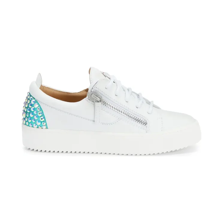 Giuseppe Zanotti Gail leren “White” (RS40007002)