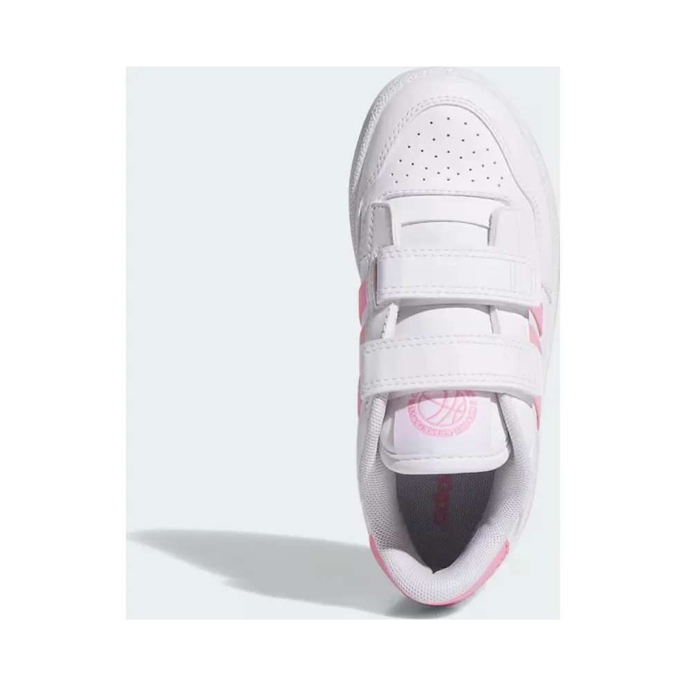 adidas Rapid Court Shoes Kids “Cloud White / Bliss Pink / Cloud White” (JS4768)
