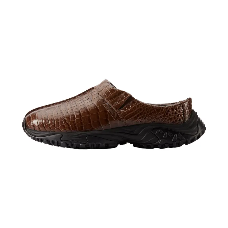 Clarks Martine Rose Clog 1 “Brown Croc Leather” (26180940)