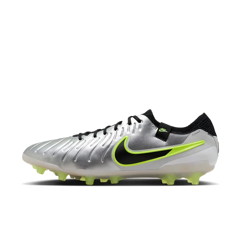 Nike Tiempo Legend 10 Elite AG-Pro Metallic Silver Volt Black (DV4330-001)