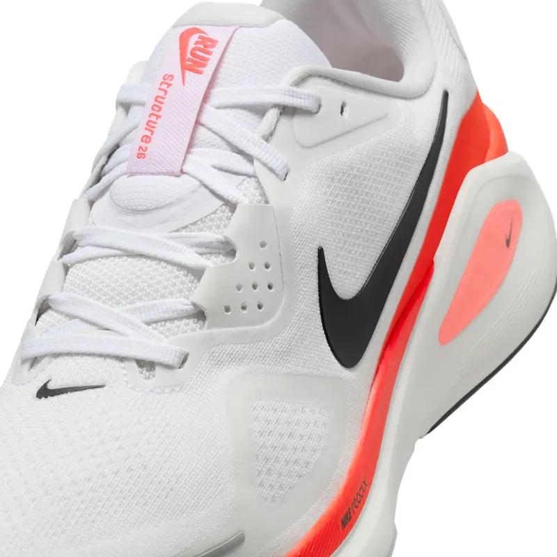 Nike Structure 26 White Black Bright Crimson (HJ1102-102)