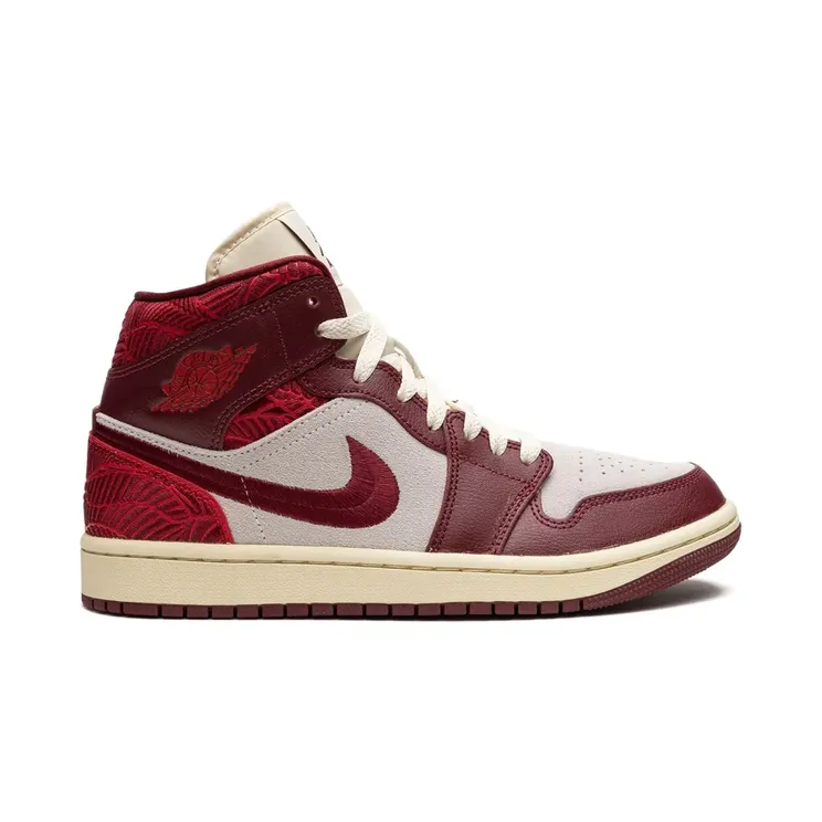 Jordan Air Jordan 1 Mid Tiki Leaf “Red” (DZ2820)
