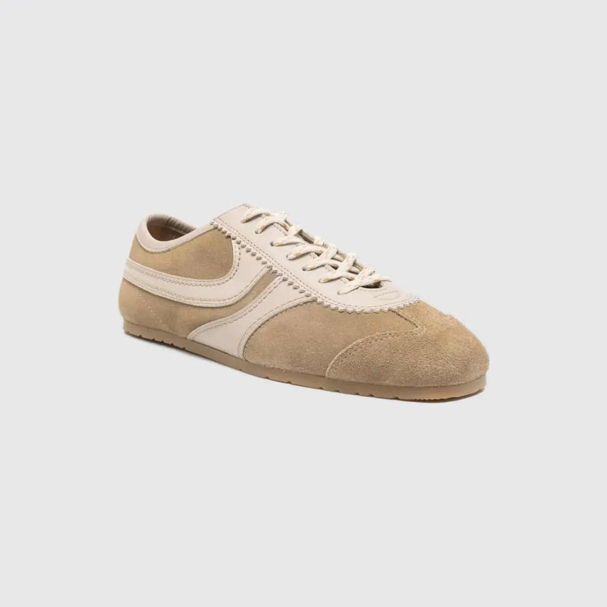 Dries Van Noten Leather Sneakers Beige (2610117220126103)