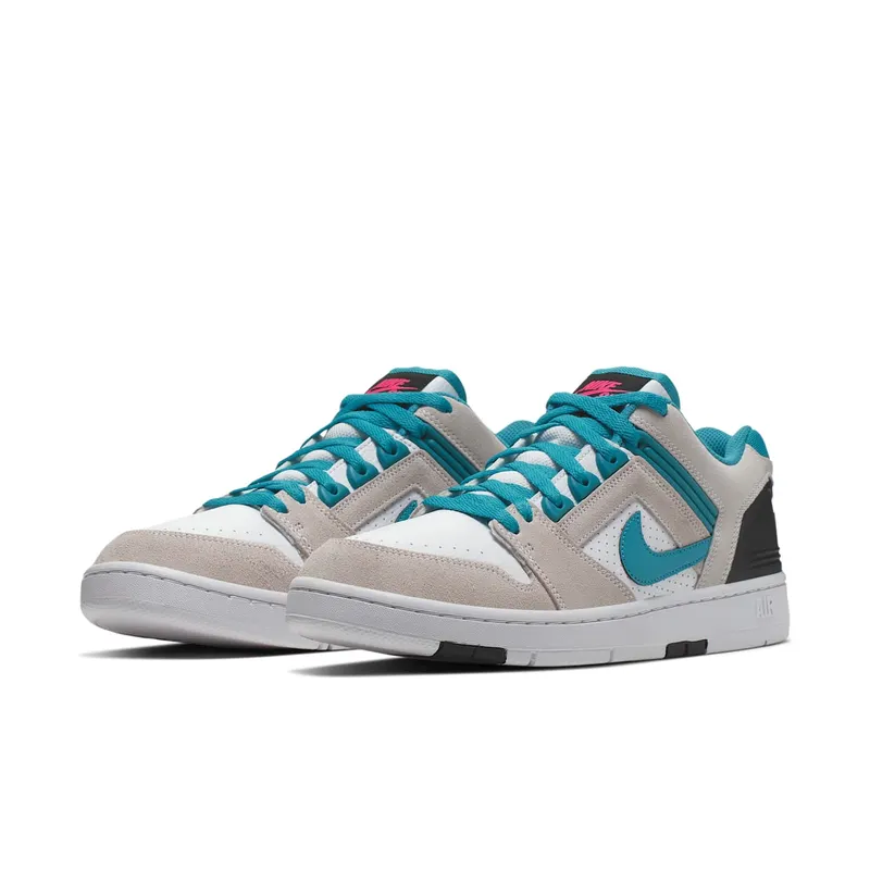 Nike  SB Air Force 2 Low South Beach White/Teal Nebula-Black-Pink Flash (AO0300-101)