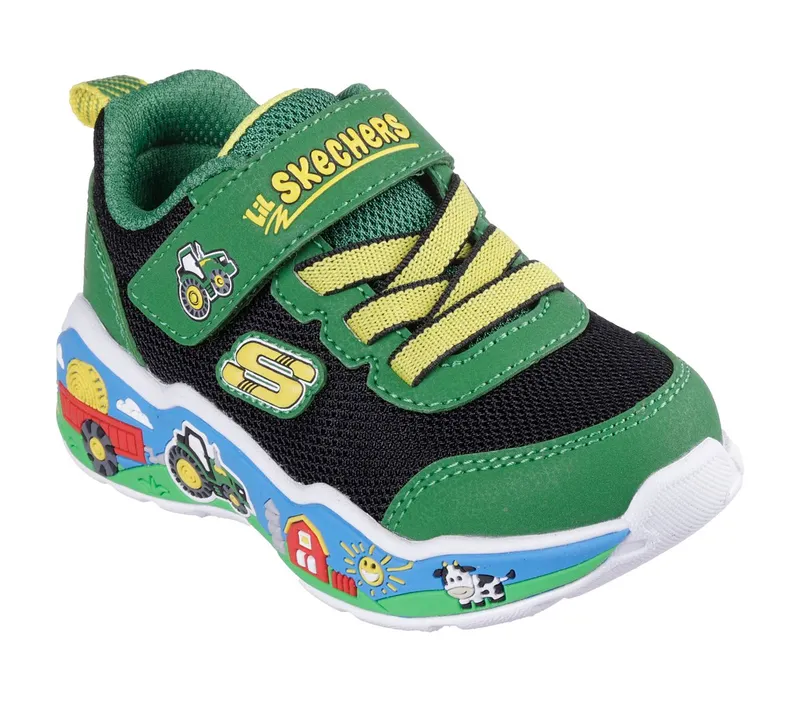 Skechers John Deere: Play Scene – Barn-Squad Buddies Sneaker Groente/Black