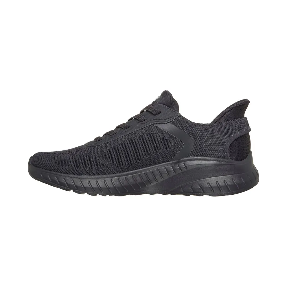 Skechers Slip-ins: BOBS Sport Squad Chaos – Solid Step Sneaker Donker Houtskool