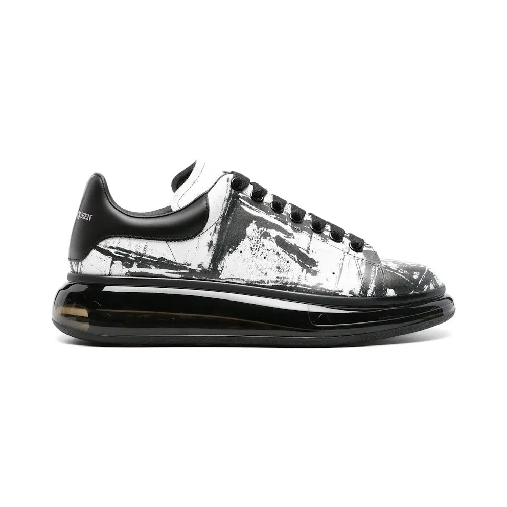 Alexander McQueen Oversized Abstract Print White Black (782471WIF319061)
