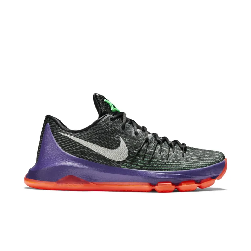 Nike KD 8 Vinary Black/White-Green Shock-Hyper Orange (749375-013)