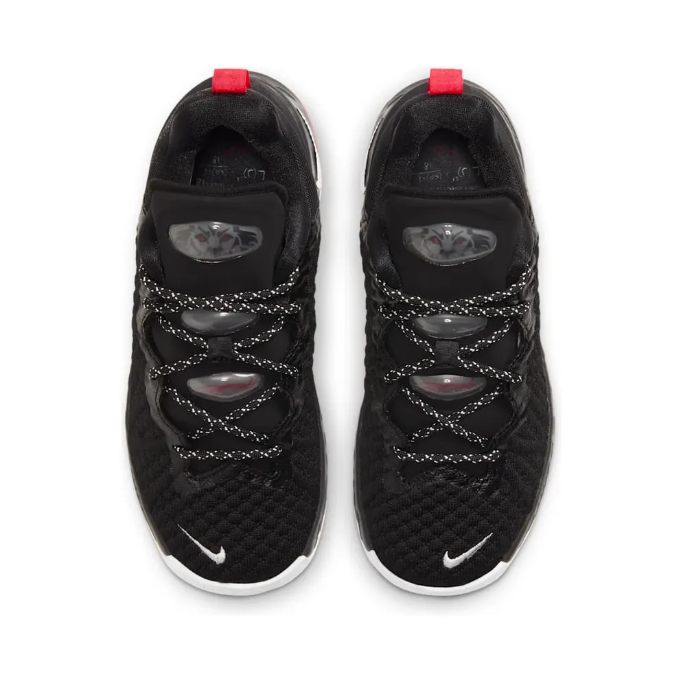 Nike LeBron 18 Bred (PS) Black/White-University Red (CT4710-001)