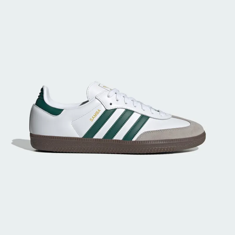 Adidas Samba OG Cloud White / Collegiate Green / Clear Granite (JH8797)