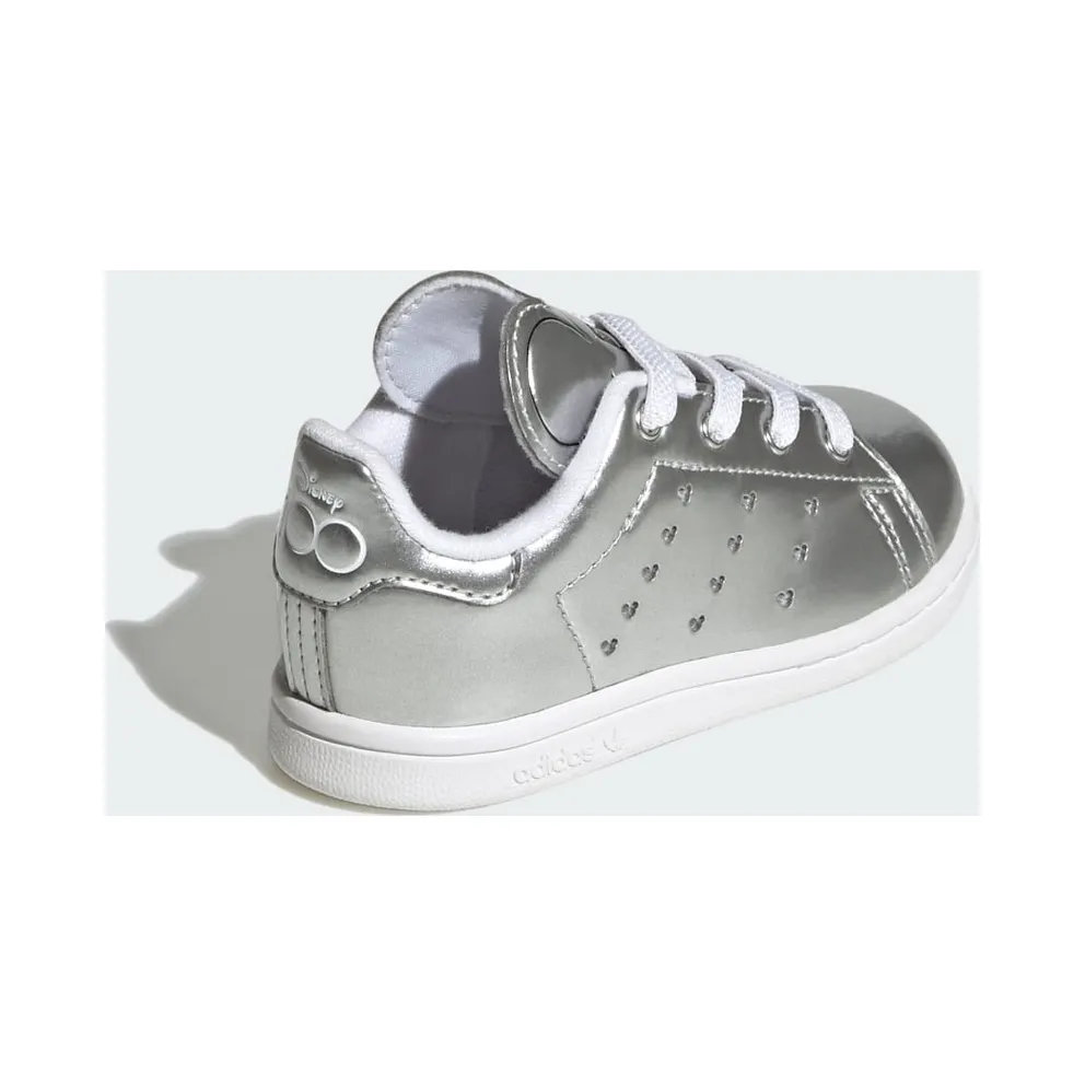 adidas Originals x Disney Mickey Stan Smith Kids Silver Metallic / Core Black / Cloud White (ID7186)