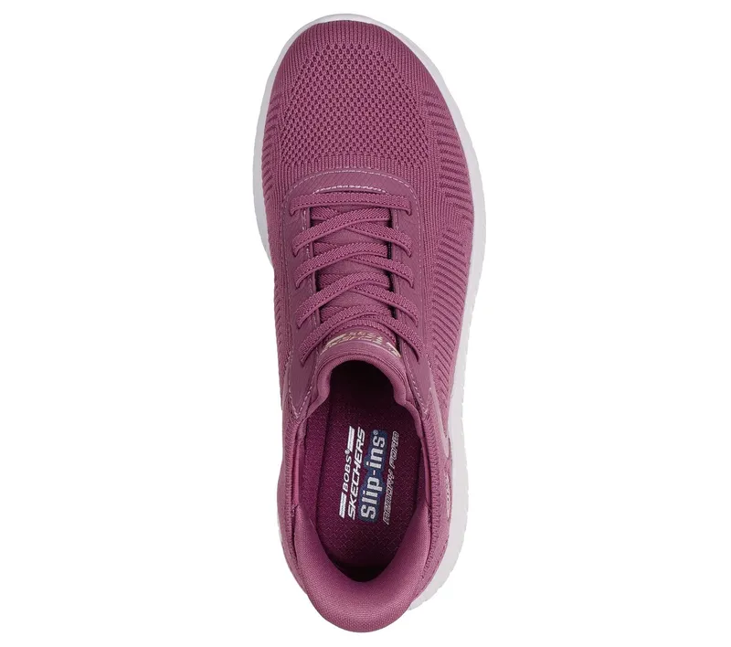 Skechers Slip-ins: BOBS Sport Squad Chaos Sneaker Donker Roos