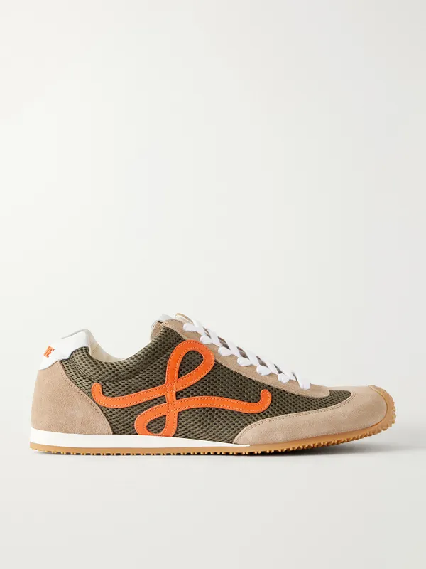 Loewe Bellet Runner Mesh Low Top Sneaker Green (M616282X48)