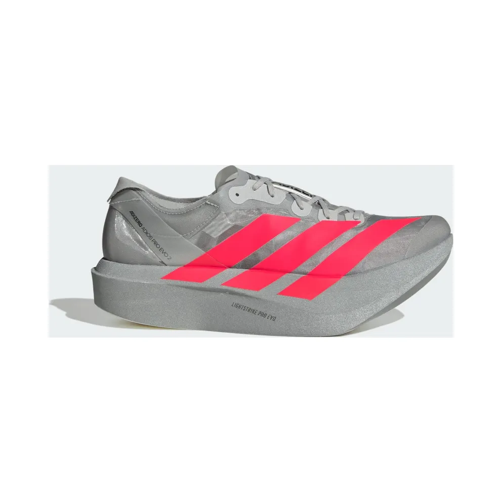Adidas Adizero Adios Pro Evo 2 Silver Metallic / Lucid Red / Grey Two (JR7259)